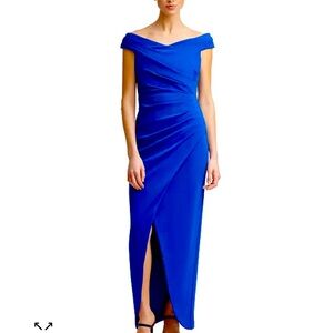 Beautiful Royal Blue Calvin Klein formal royal blue plus size gown